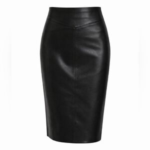Express Black Faux Leather Pencil Skirt | Size 10